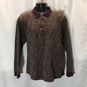 Axis Shirt Long Sleeve Collared XL Mens Brown